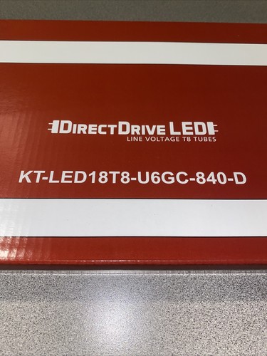 Keystone T8U LED U-Bend (FULL CASE/12x bulbs) KT-LED18T8-U6GC-840-D LINE VOLTAGE - Picture 4 of 6