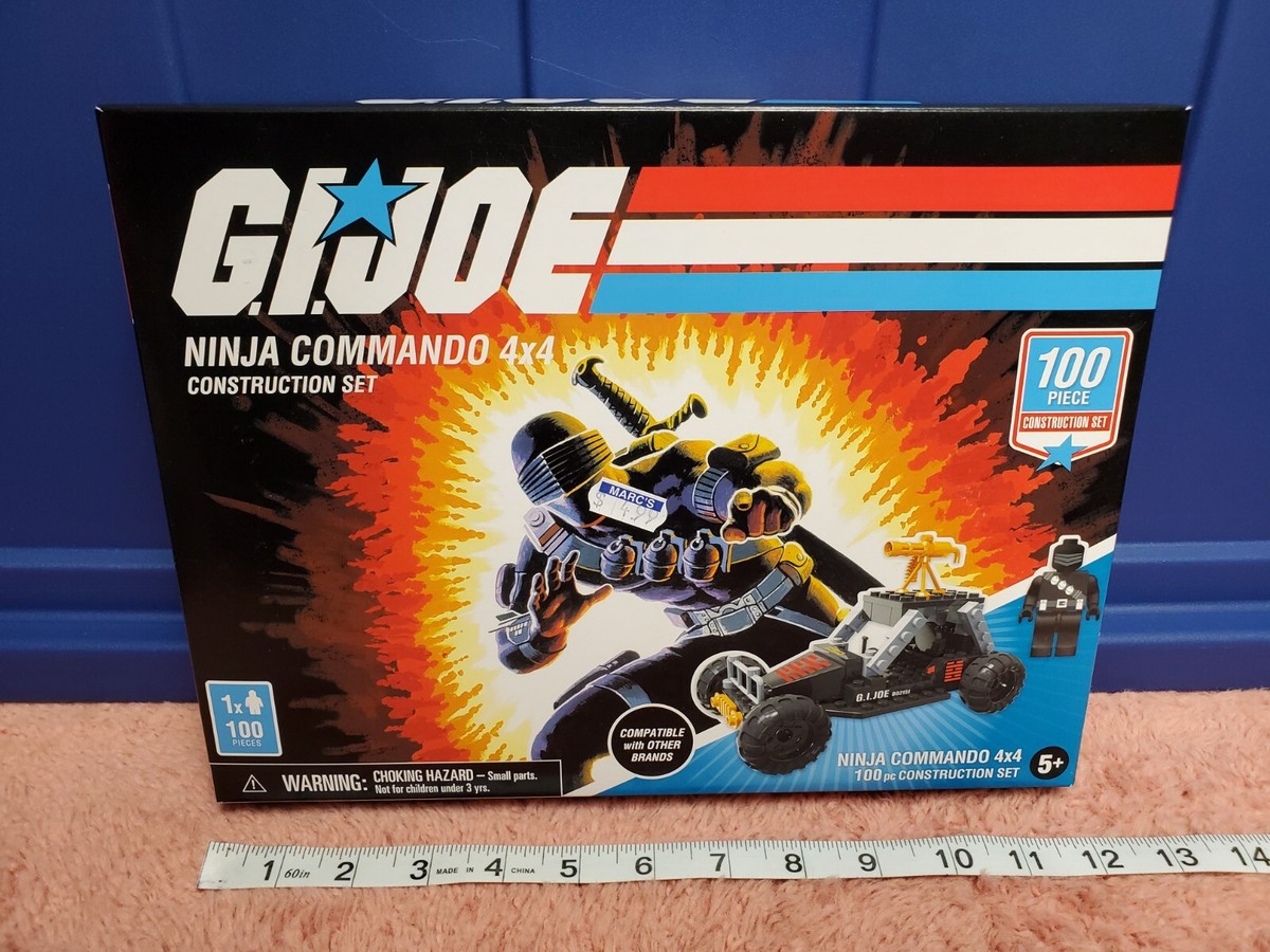 Hasbro GI Joe Ninja Commando 4x4 Construction Set 100 Pc Building