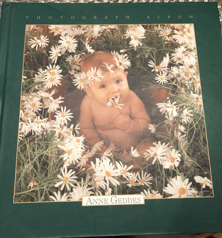 Anne Geddes square baby photo album, illustrated, never used