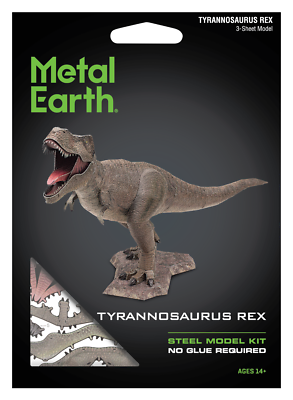 Fascinations Metal Earth TYRANNOSAURUS REX & TRICERATOPS Dinosaurs