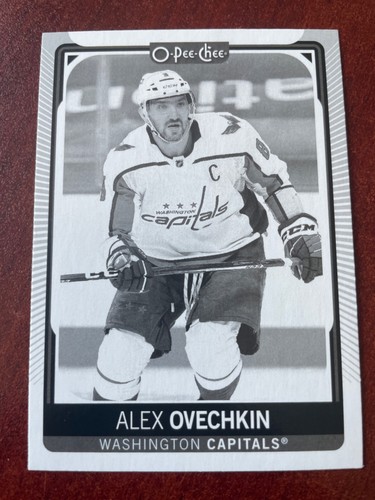 21-22 O-PEE-CHEE BLACK & WHITE VARIANT - ALEX OVECHKIN #3 WASHINGTON CAPITALS