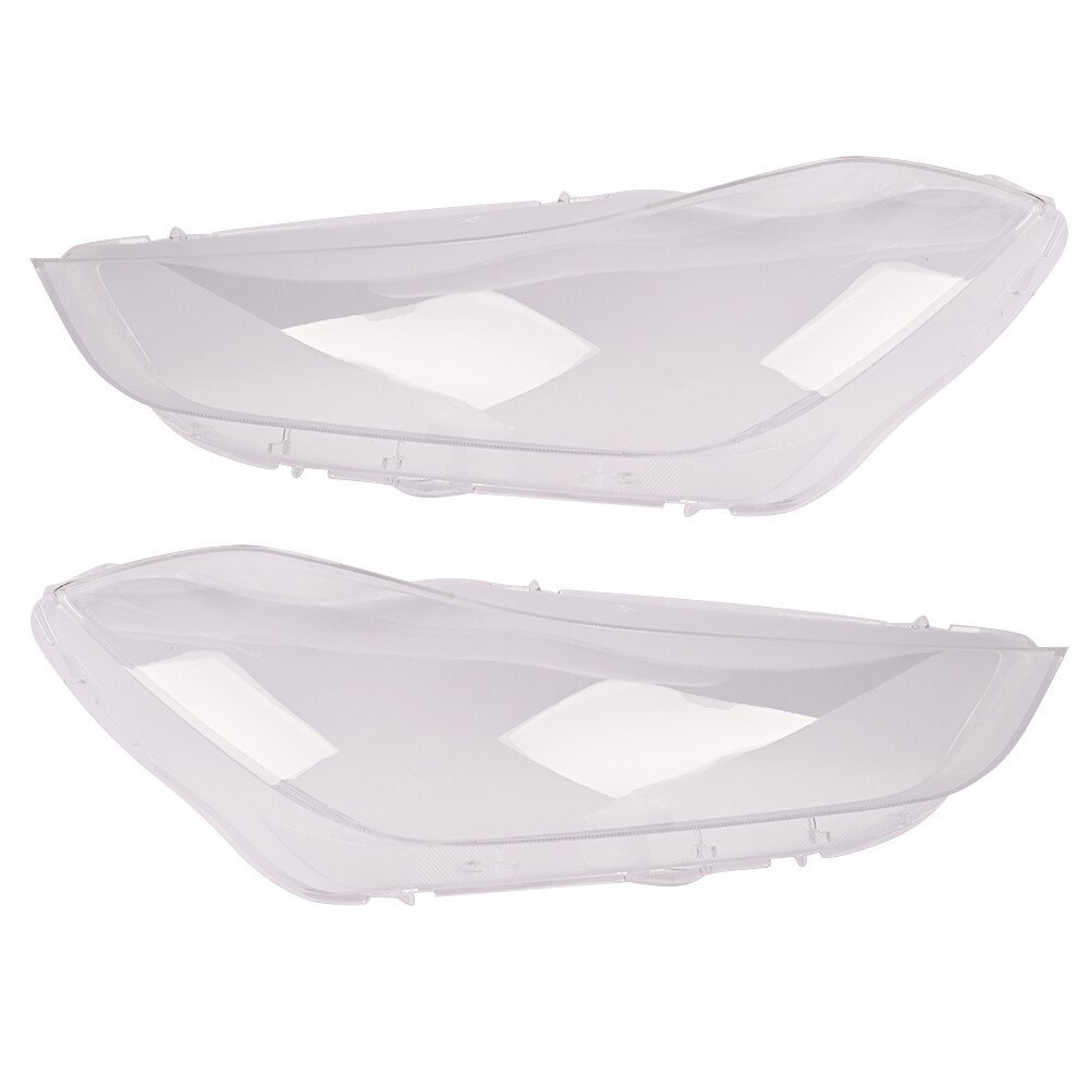 Pair Left & Right Headlight lens Cover for Maserati Ghibli 4-Door 2014-2022