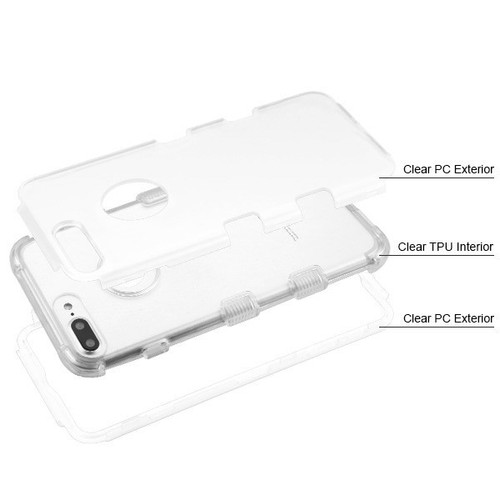 TRANSPARENT Case For Apple iPhone 7 8 /PLUS Hybrid Shockproof Rubber Armor Cover - Picture 27 of 32