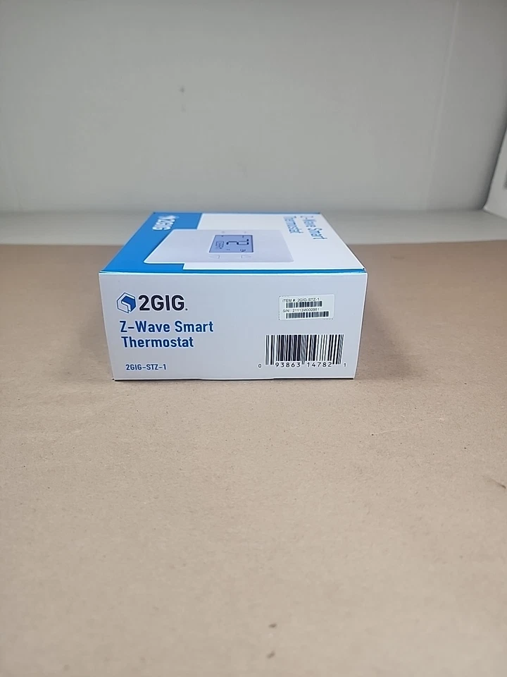 2gig Z-Wave 700 Smart Programmable Thermostat 2GIG-STZ-1 New Sealed  - Image 2 of 4