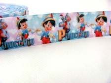 Disney Style Pinocchio 7/8 inch Grosgrain Ribbon