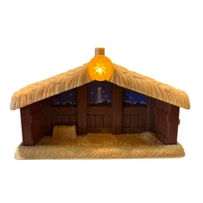 Fisher Price Little People Christmas REPLACEMENT Nativity Stable Manger 2002