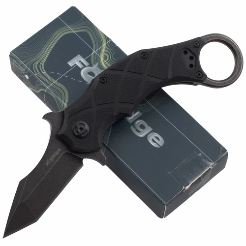 Fox Edge Emerson Wave System Ball Bearing Claw Karambit Folding Knife Black G10