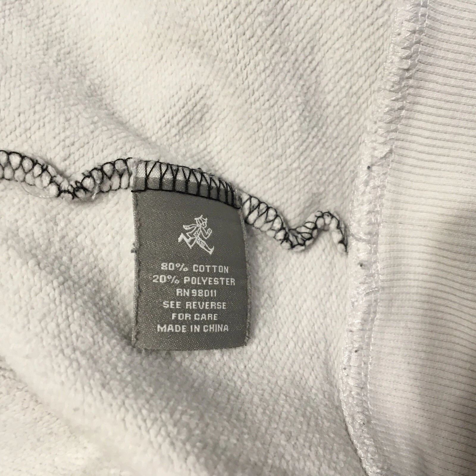 play clothes est. 1977 our gang men’s sweatshirt Y2K sz M black/white - product detail image 7