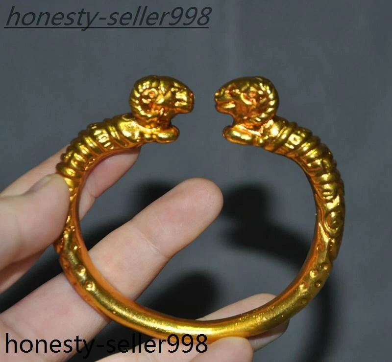 Gold goat bangle deals