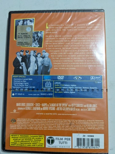 Una notte all'opera - DVD Nuovo Sigillato - Foto 2 di 2