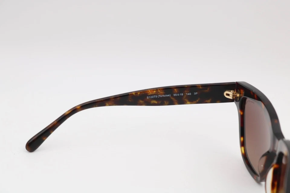 Gafas de sol polarizadas cuadradas Coach Hc8262 5120T5 tortuga/marrón 55-18-140 Foto 4 de 4