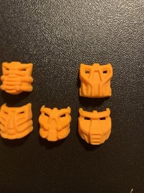Lego Bionicle Gahlok Orange Krana Mask Set Of 7, Xa Za Vu Yo Ja Su Bo, #3