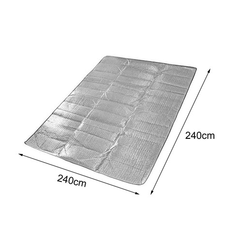 Camping Mat Foam Foil Blanket Thermal Aluminum Foil Sleeping - Picture 6 of 7