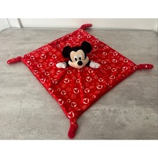 Disney Baby Mickey Mouse Plush Lovey Security Blanket Knotted Pacifier Holder