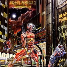 Album Covers - Iron Maiden - Somewhere in Time (1986) Album Art Poster  24"x 24"