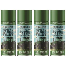 4X - Tractor Spray Paint John Deere Green Touch Up & Repair Spray Paint 400ml