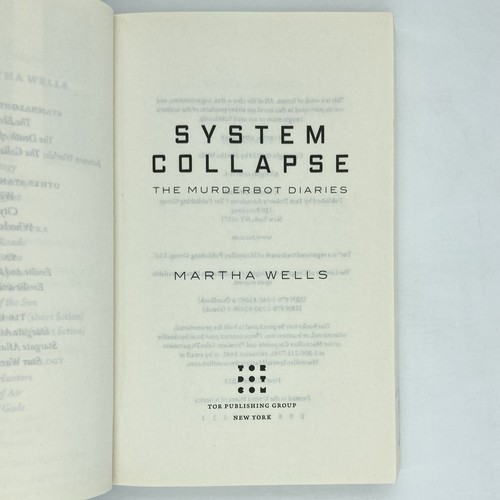 *ARC / Uncorrected Proof* System Collapse - Martha Wells (Tor, 2023) Murderbot - Picture 3 of 7