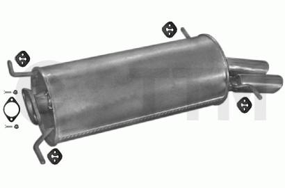 Silencieux arrière Mazda 626 2.0 supprime vibration et fuite gaz 140cV
