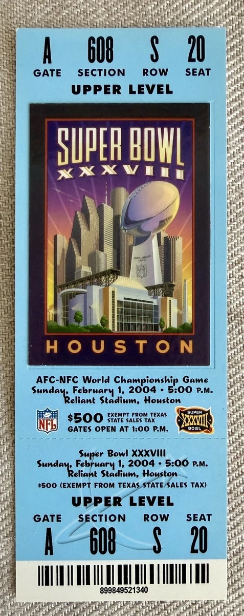 Super Bowl In Vintage Sports Ticket Stubs for sale | eBay