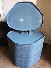 CAMBRO CAMTRAY BLUE TRAPEZOID CAFETERIA CURVED TRAY 19.5" X 14.5"  58 AVAILABLE