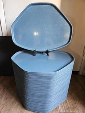 CAMBRO CAMTRAY BLUE TRAPEZOID CAFETERIA CURVED TRAY 19.5" X 14.5"   58 AVAILABLE