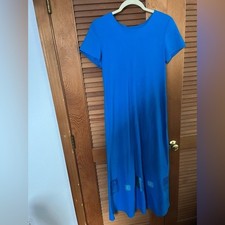 Jessica Howard Dress bright blue size 8 vtg