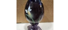 Fenton Glass Egg - Ice Purple "God's Light is Everywhere"