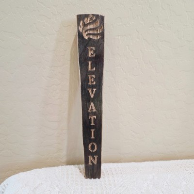 Elevation Beer Company Poncha Springs CO Barrel Stave Wood Beer Tap Handle Pull