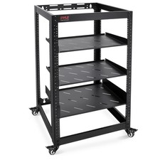 Pyle 20U Open Frame Server Rack - Wall Mount Network Rack for Servers