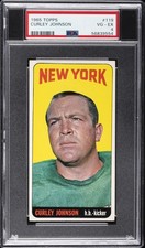 1965 TOPPS #119 CURLEY JOHNSON PSA 4