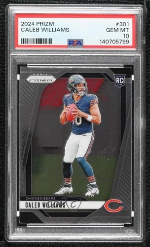 2024 Panini Prizm Rookies Caleb Williams #301 PSA 10 GEM MT Rookie RC