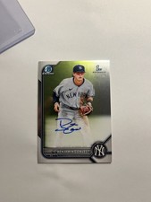 BENJAMIN COWLES 2022 BOWMAN CHROME 1ST AUTOGRAPH YANKEES AUTO B4