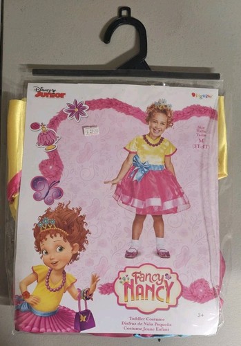 Disguise Fancy Nancy Deluxe Toddler Costume – Dress With Leggings & Tiara (3T-4T) - View #12