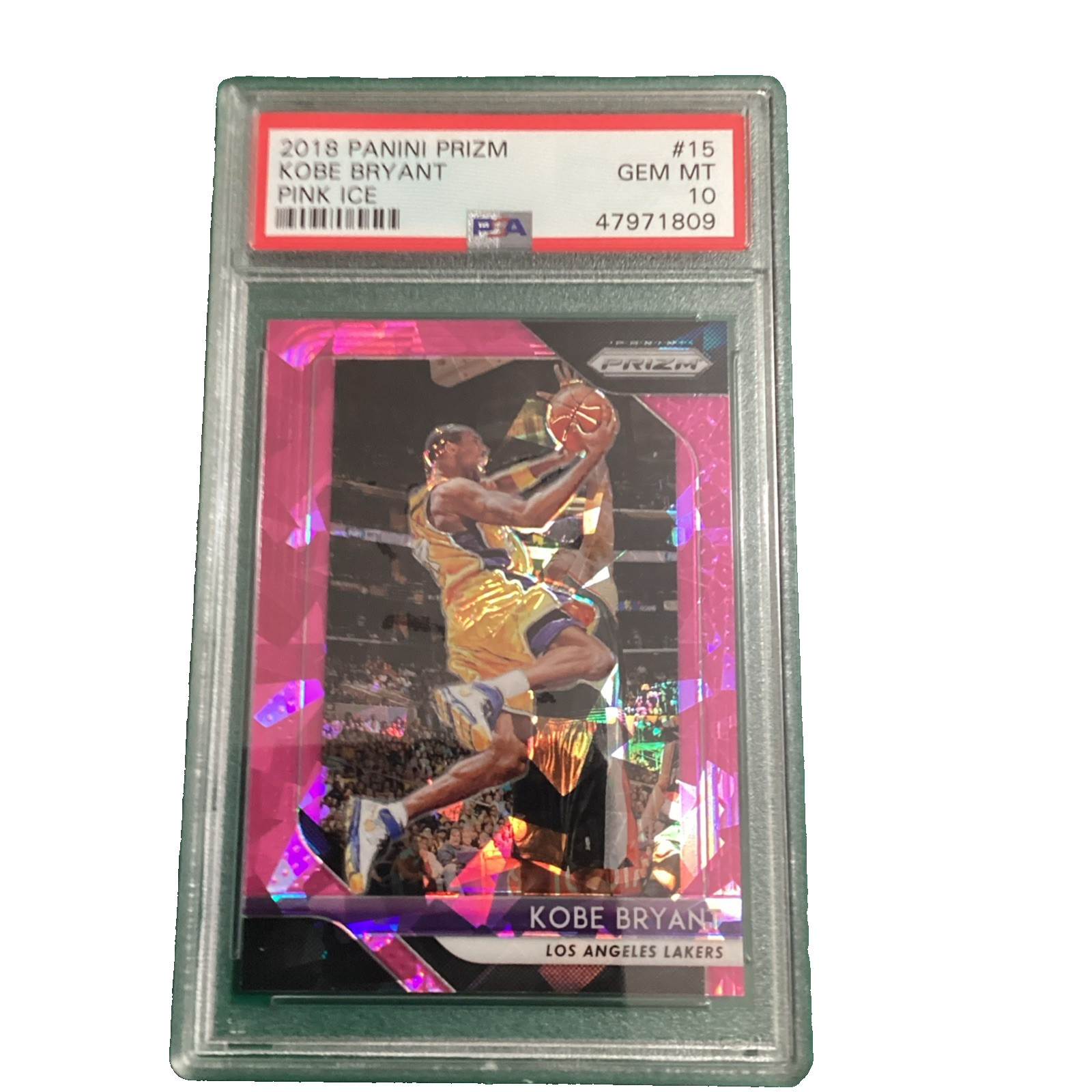 2018-19 Panini Prizm - Kobe Bryant #15 Pink Ice Prizm PSA 10 1809