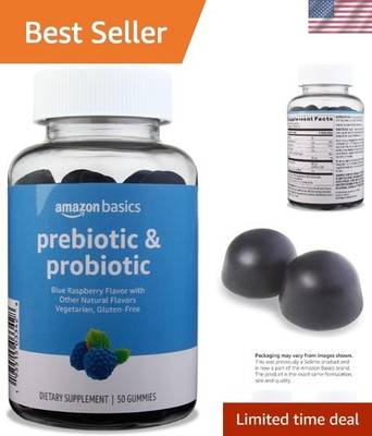 Tasty Prebiotic & Probiotic Gummy Supplement - 2 Billion CFU, , 50 Count