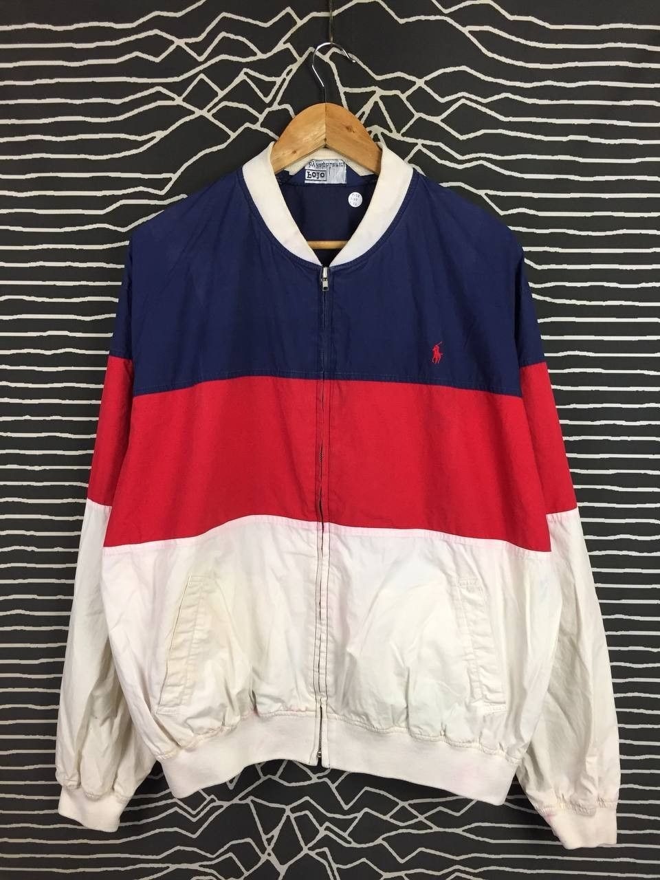 Vtg Polo Ralph Lauren Color Block Windbreaker Jacket