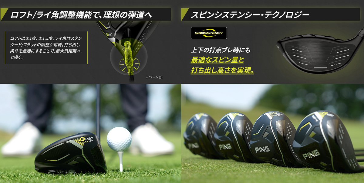 Ping Golf Club G430 MAX 10K Driver 9° S-Flex TOUR 2.0 BLACK 65