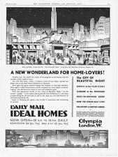 The IDEAL HOME SHOW at London Olympia - Vintage Advertisement 1936