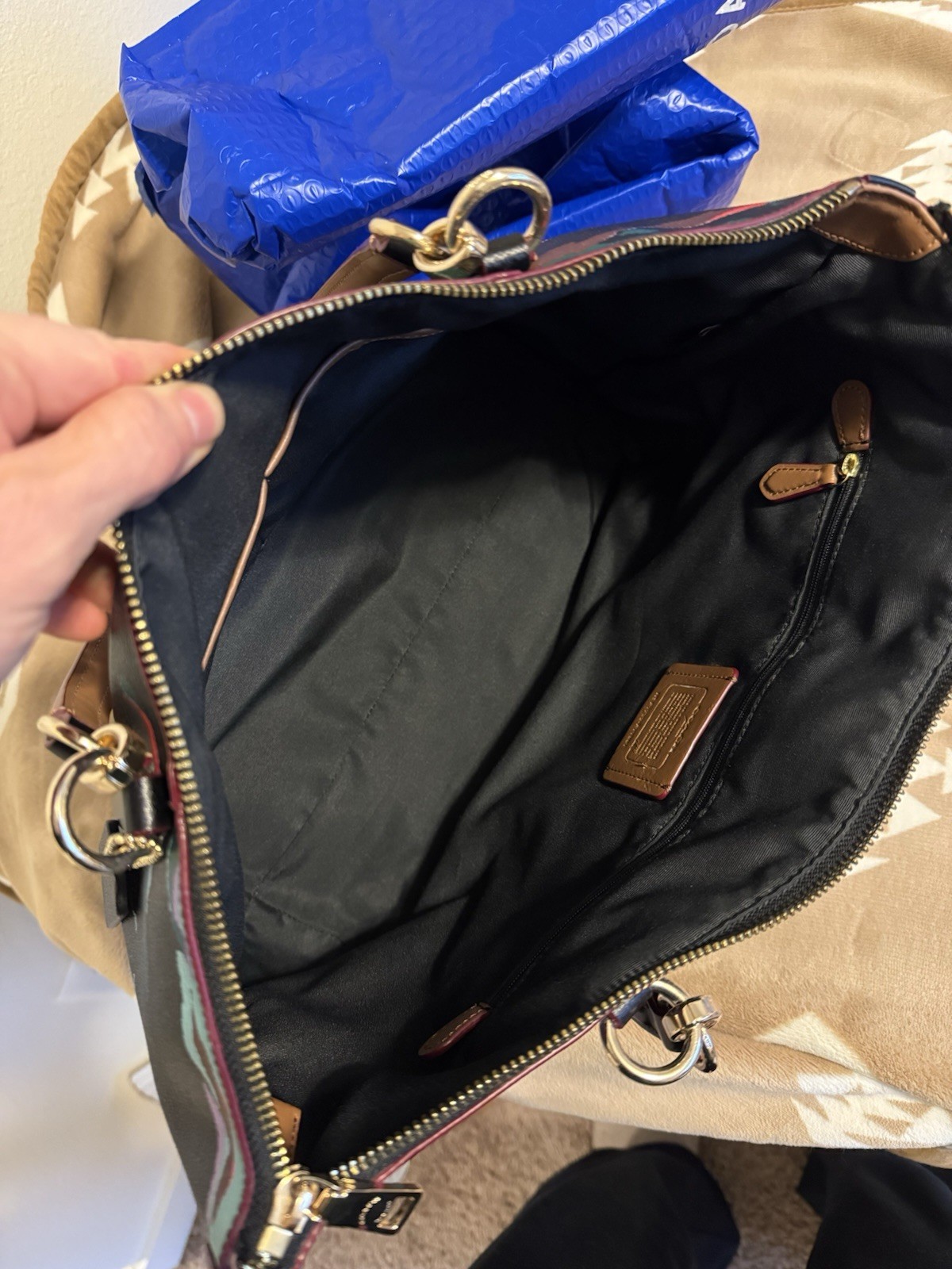 Coach Patterned Bag - image 6