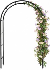 94" Metal Garden Arch Trellis for Climbing Plants Outdoor, Garden Arbors and ...