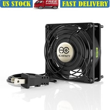 Aluminum Cooling Fan 115V 37 CFM Ventilation Replacement W/ Mounting Kit New