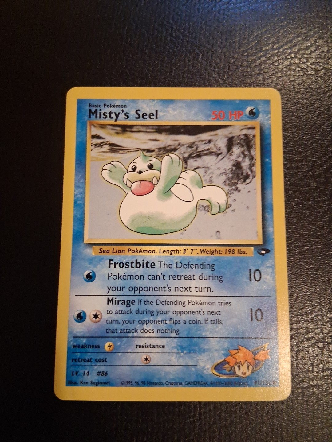 Pokémon TCG Misty's Seel Gym Challenge 91 Unlimited Common Card