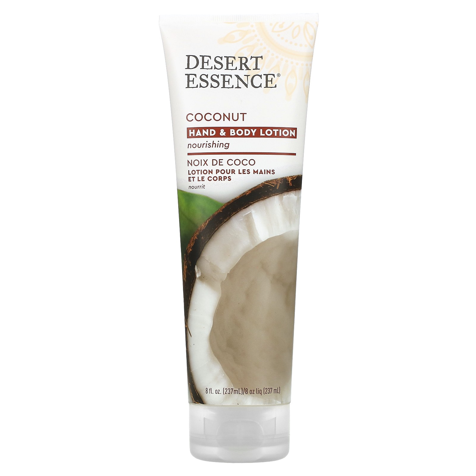 Лосьон для рук и тела Desert Essence Coconut 8 жидких унций 237 мл биоразлагаемый 2890₽