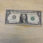 FANCY SERIAL NUMBER 1 DOLLAR BILL, TRINARY NOTE, K 66064444 F 2013 — photo 1