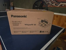 Panasonic FV-0511VFL1 Portable Ventilation Fan - Black/White With Led Light