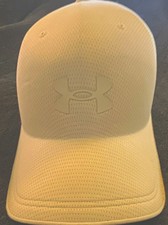 Under Armour StealthForm Adjustable Breathable White Baseball Cap Hat L/XL