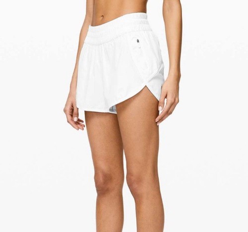 Lululemon Tracker Short V *4" weiß 10 EUC *BONUS