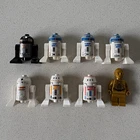 LEGO Star Wars Minifigure Lot R2-D2 C-3PO Astromech Droid Figures As Is