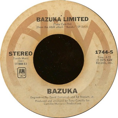 Tony Camillo's Bazuka - Love Explosion / Bazuka Limited (7'', Single)