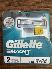 Gillette Mach3 Mens Razor Blades, 2 Blade Ref...